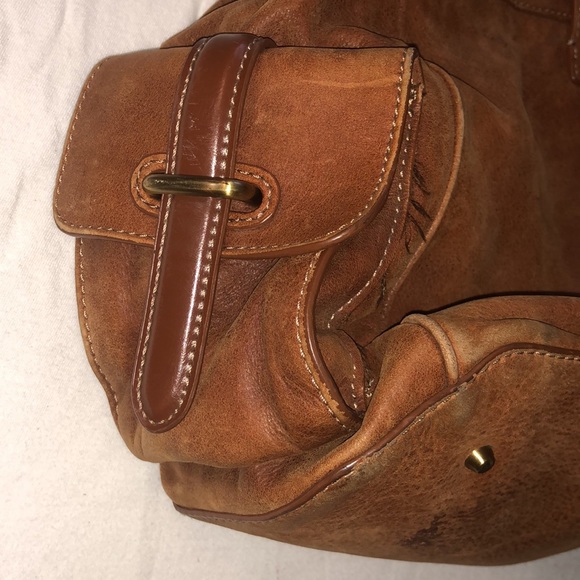 Francesco Biasia Leather clasp cognac purse - Picture 5 of 12